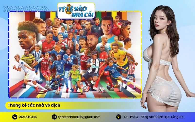 thống kê các nhà vô địch